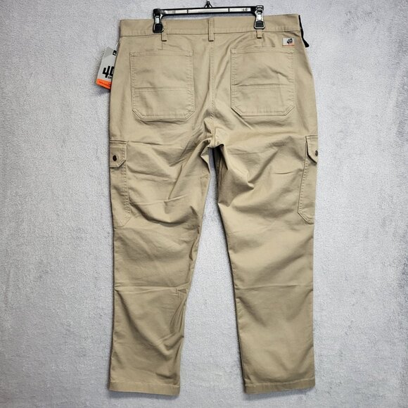 Duluth Trading 40 Grit Pants Mens 38x30 Slim Fit Straight Leg Flex Twill Cargo - Picture 3 of 11